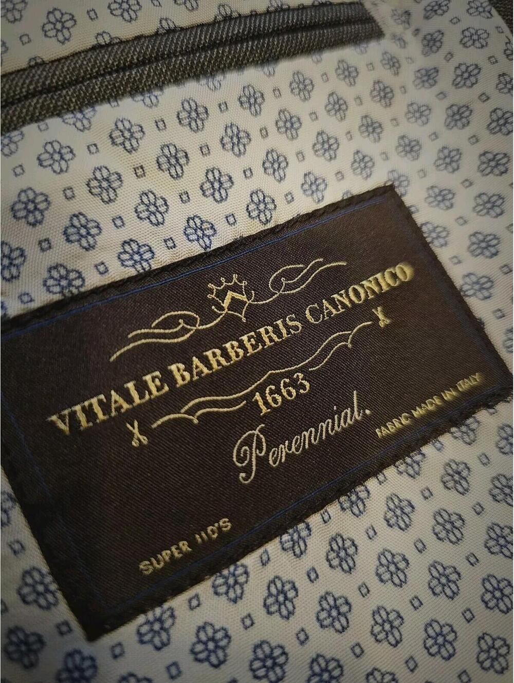 Vitale Barberis Canonico Blazer 44S Lazio Made In Italy - Picture 9 of 11